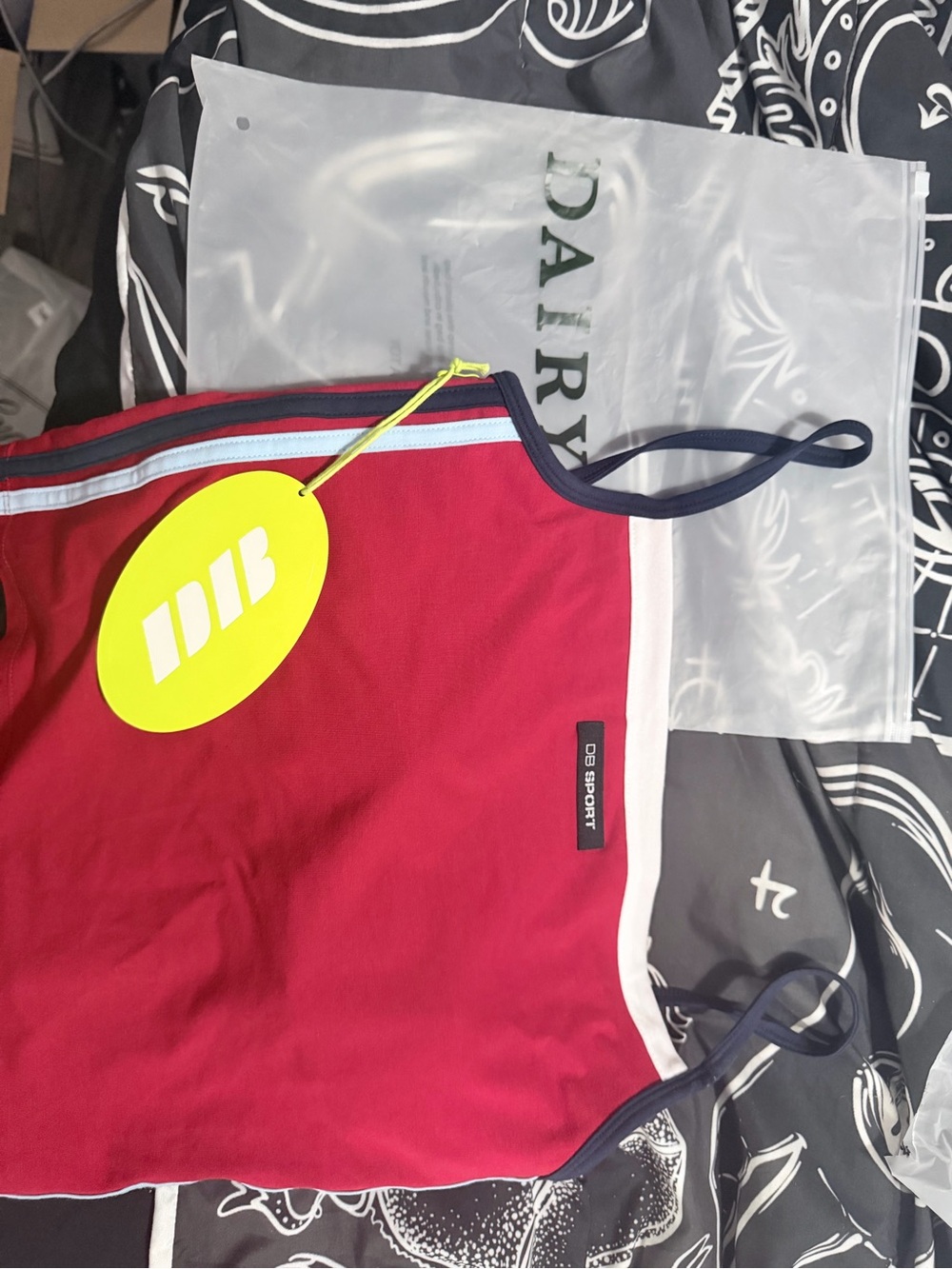 NWT DAIRY BOY SPORT RED TANK LARGE